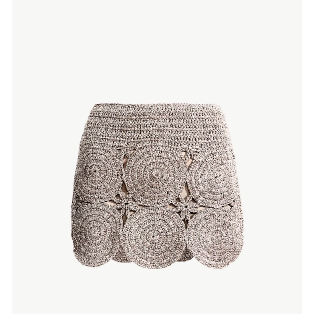 Simon Miller Beep Mini Skirt in Satellite Silver